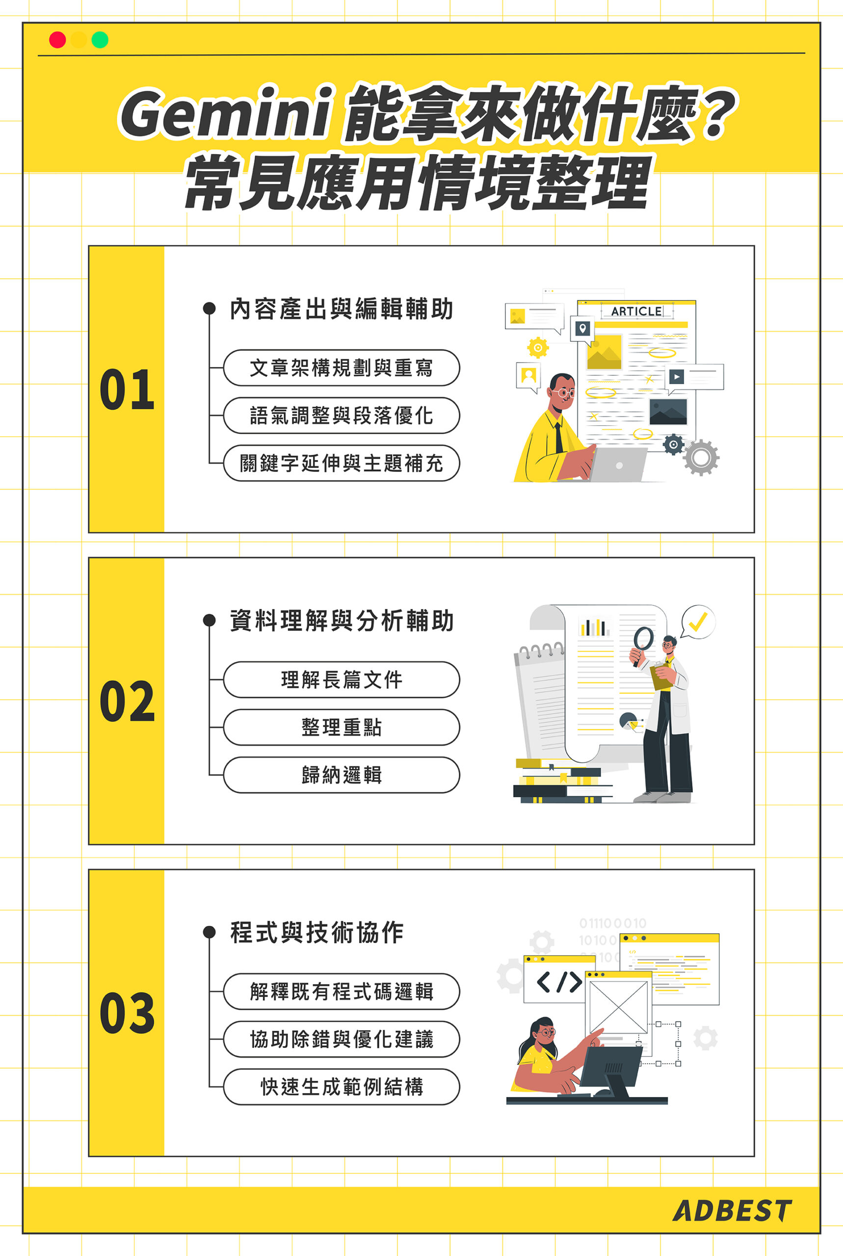 Gemini 能拿來做什麼